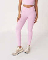 Ultraflex Wrap Waist Hourglass Legging - Pink Lavender