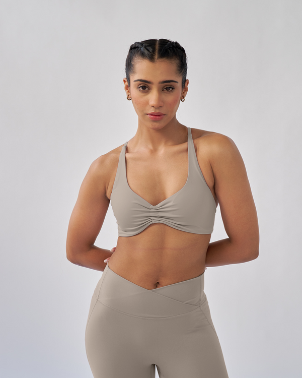 Butterbod™ Ruched Bralette - taupe nude