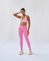 Sportbod™ Micro Halter Bra - Flamingo Pink