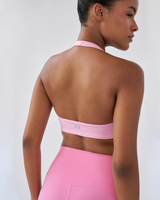 Sportbod™ Micro Halter Bra - Flamingo Pink