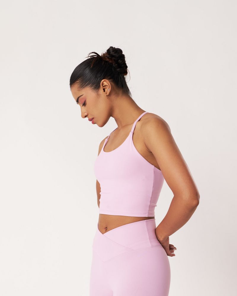 Ultraflex Cross Back Tank - Pink Lavender