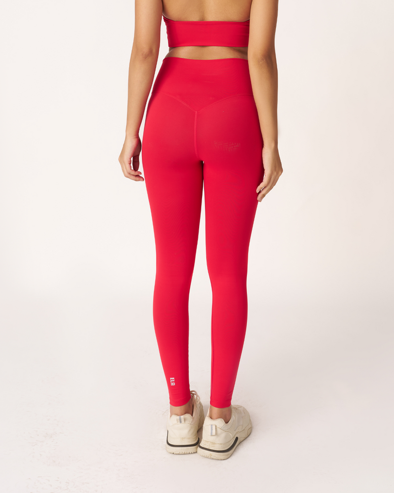 Ultraflex Wrap Waist Hourglass Legging - Scarlet Red