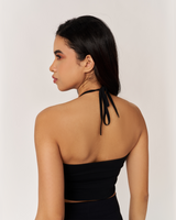 Sportbod™ Halter Tie Back Tank - Black