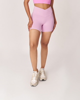 Ultraflex Wrap Waist Hourglass Shorts - Pink Lavender