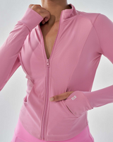 ButterBod™ Long Sleeve Zip Up Jacket  - Blush Pink