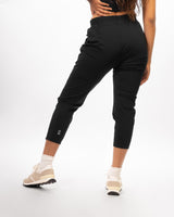 Nylon Crop Movement Pants - Black