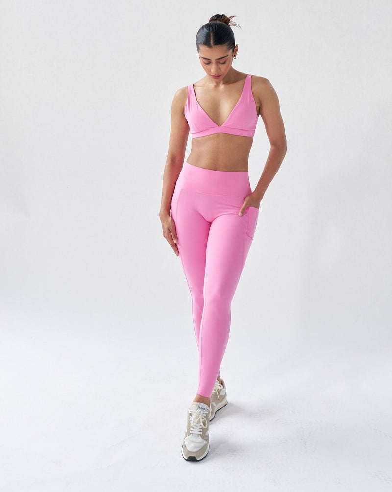 Sportbod™ Pocket Leggings - Cowgirl Pink