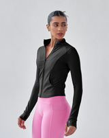 ButterBod™ Long Sleeve Zip Up Jacket  - Black