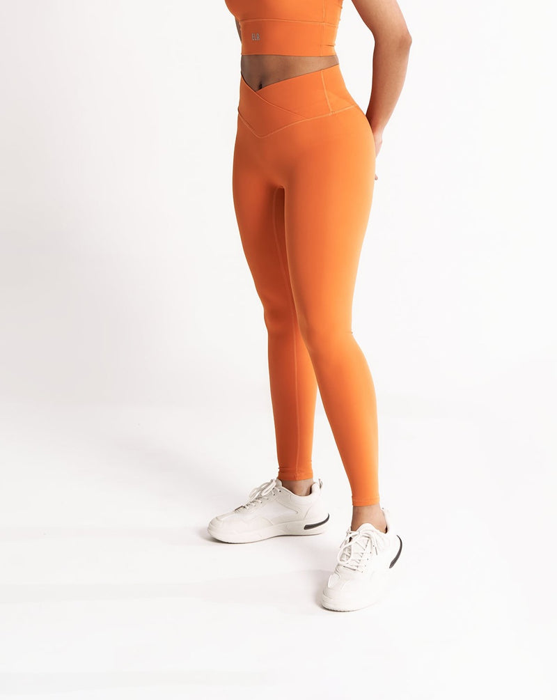 ButterBod™ High-Waisted Hourglass Leggings - Tangerine Orange – Ela Wear