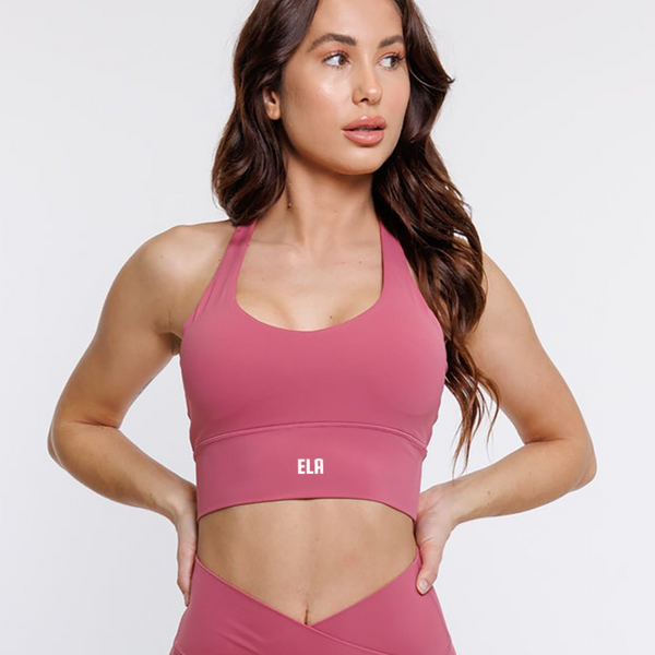 ButterBod Longline Sports Bra - Bubblegum Pink – Ela Wear